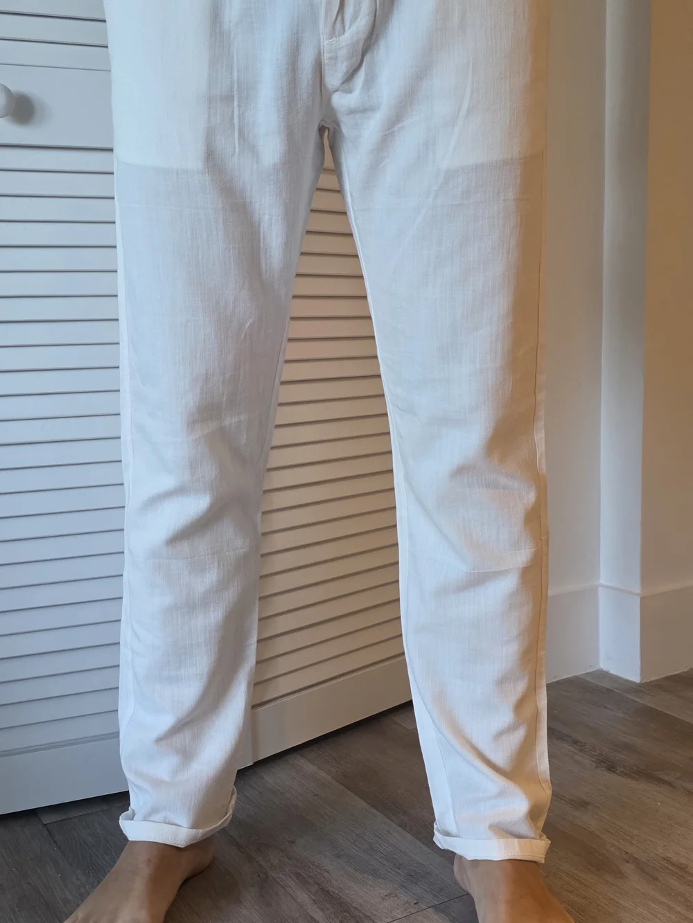 Loro Piana Cream Linen-Blend Chinos with Embroidered Crest